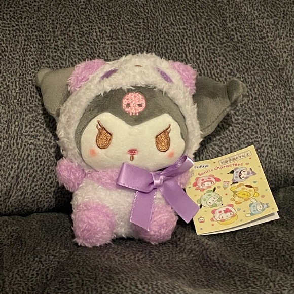 Kuromi Plush x Panda Cosplay Costume Keychain - Picture 5 of 9